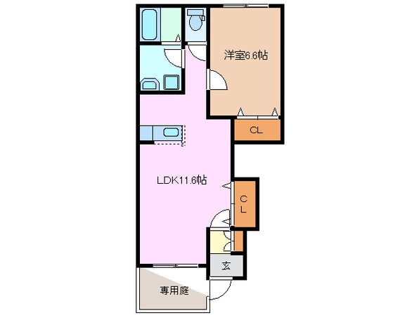 阿漕駅 徒歩25分 1階の物件間取画像